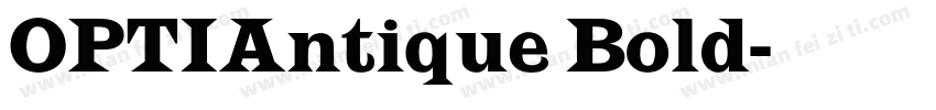OPTIAntique Bold字体转换